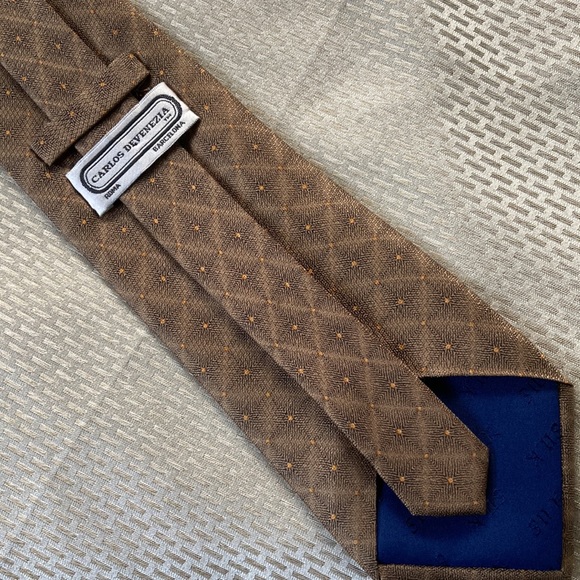 Carlos Devenezia Classic Men’s Silk Tie - Picture 4 of 6